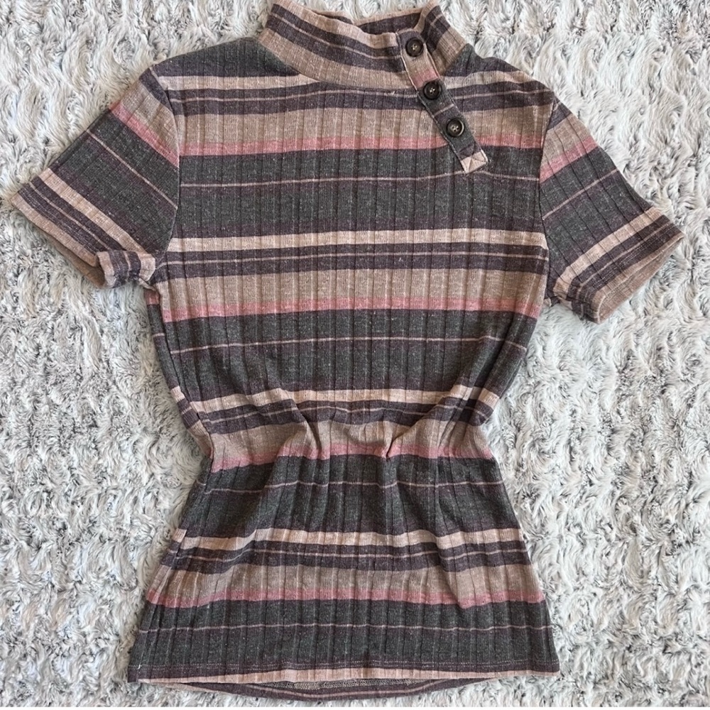 Coco + Jaimeson Stripe Knit Top Small